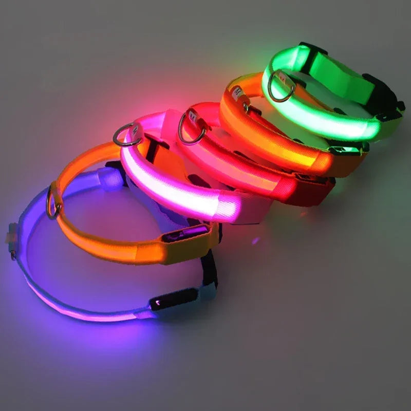 LED Glowing Pet Adjustable Flashing Collar